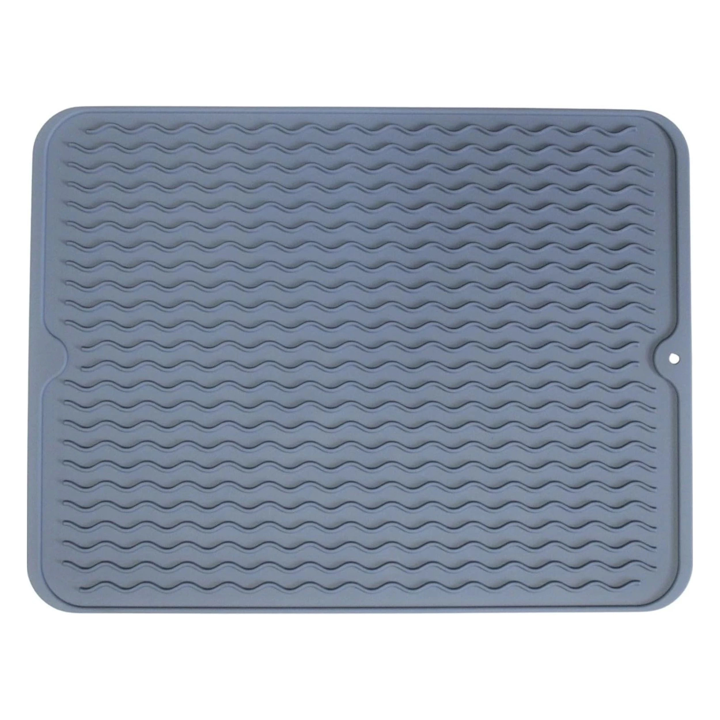 Home Collection Silicone Dish Drying Mat 16 x 12 Inch Heat-Resistant BPA-Free