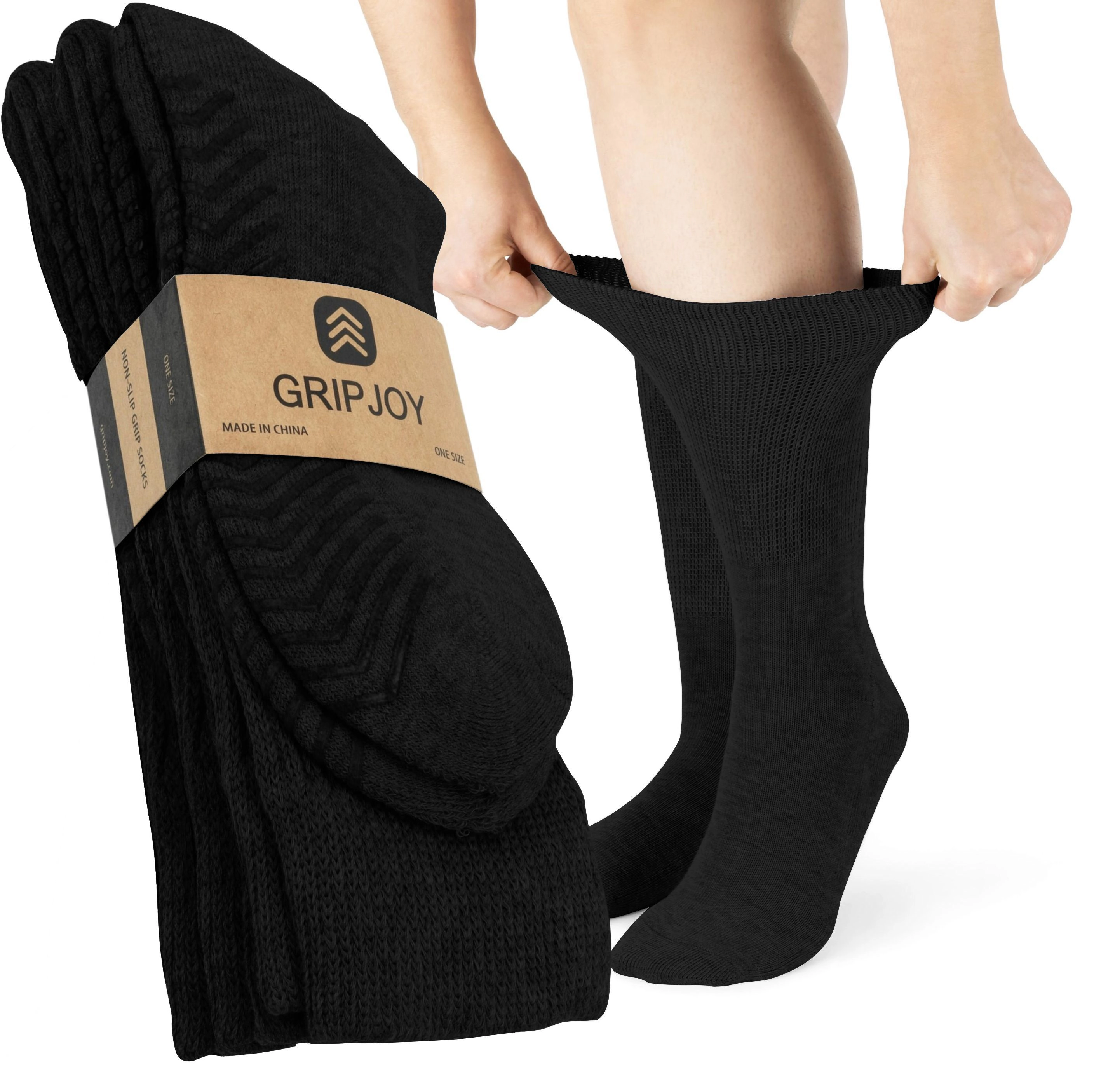 Gripjoy Diabetic Socks with Grips (Pack of 3)