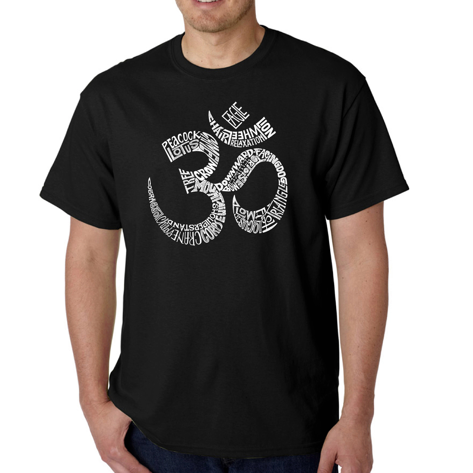 LOS ANGELES POP Art Men's Word T-Shirt - Poses Om