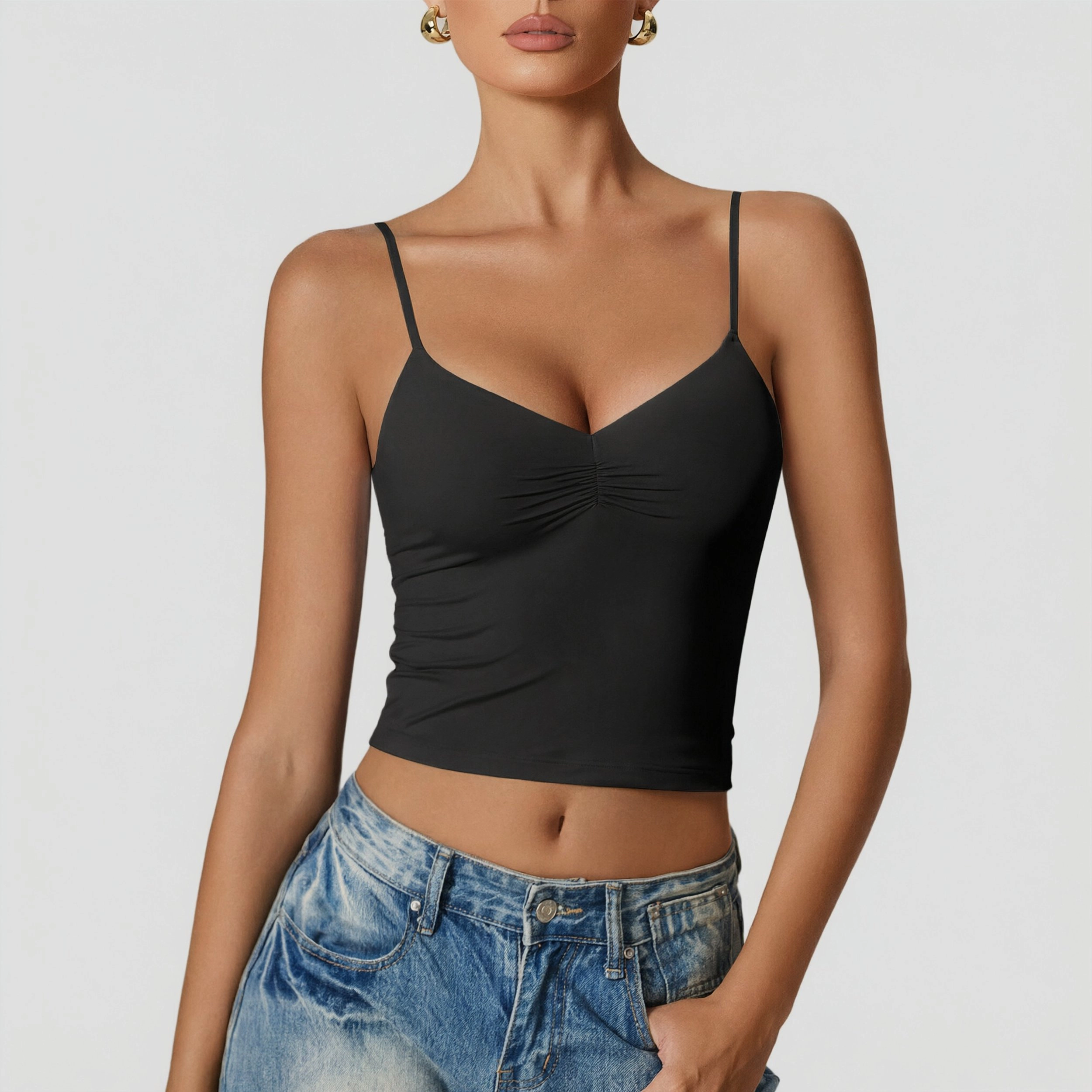 Avidlove Women's V Neck Adjustable Spaghetti Strap Camisole Tank Top