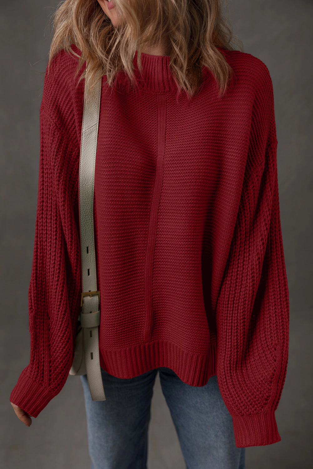 Threaded Pear Women's Natalia Drop Shoulder Loose Sweater