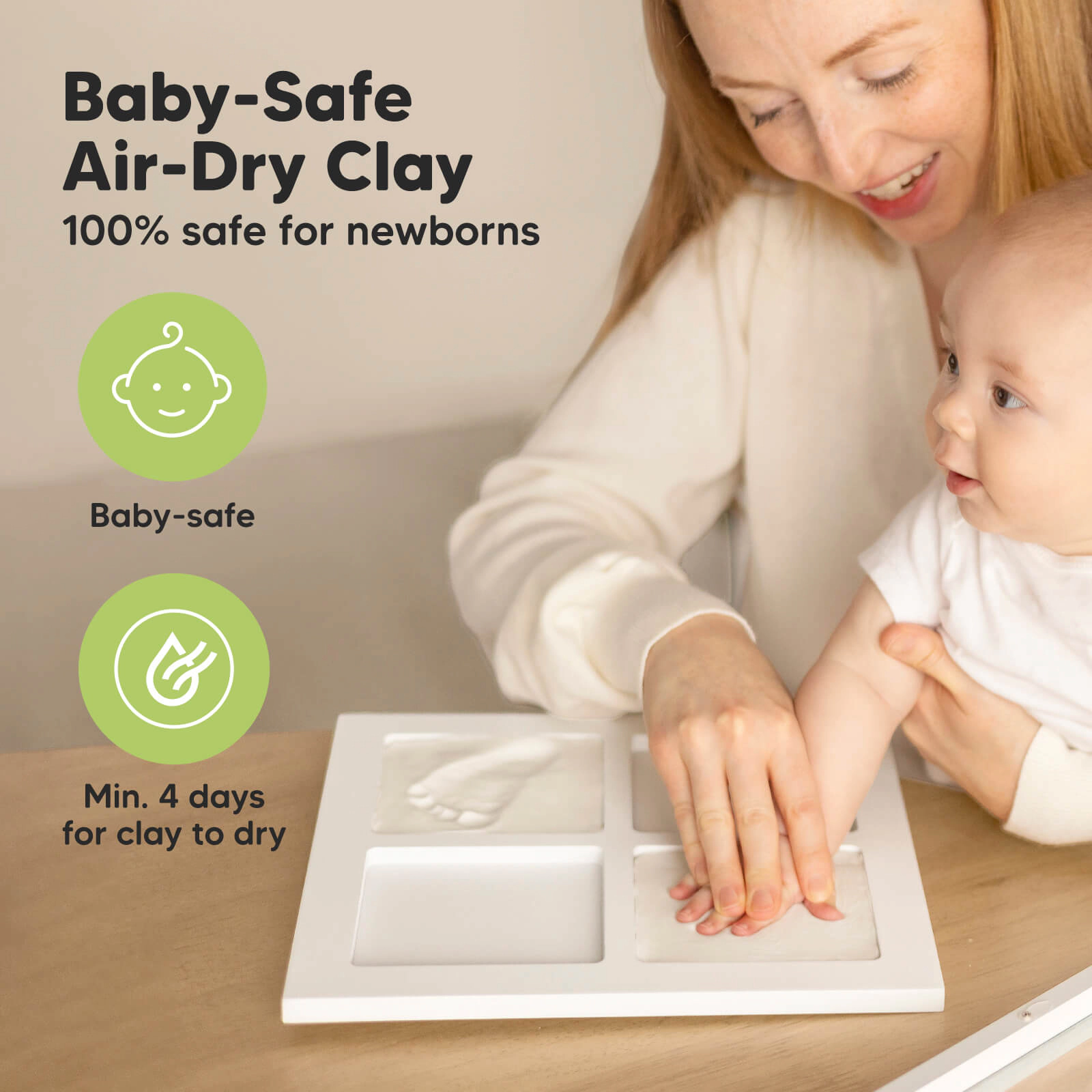 KeaBabies Ever Baby Hand & Footprint Keepsake Frame