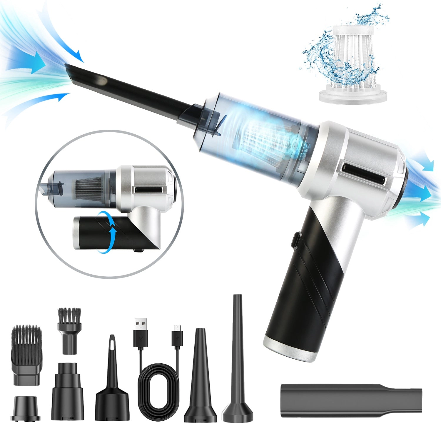 GBruno Cordless Handheld Car Vacuum Cleaner