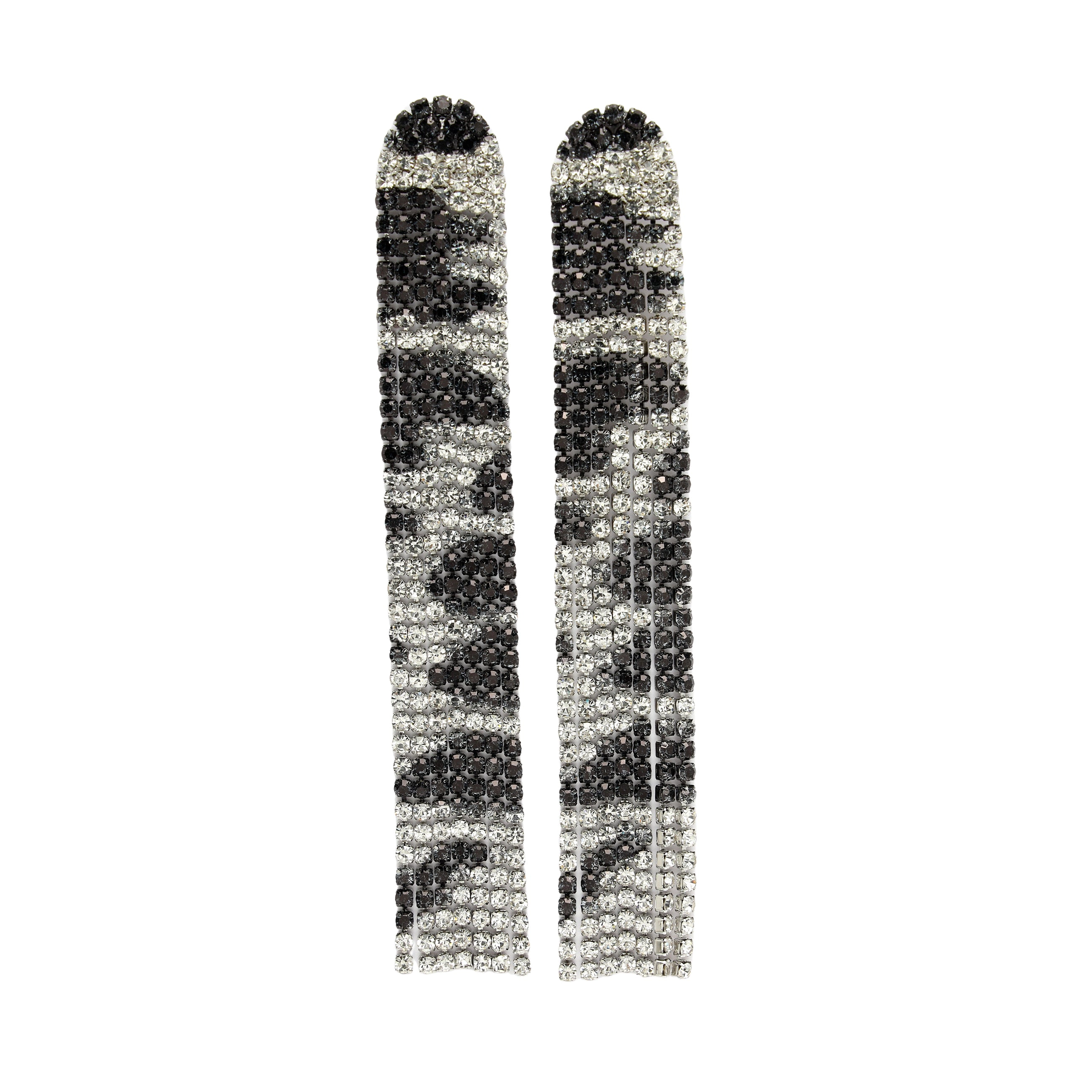AGP PARIS Womens Diva Long Fringe Chandelier Drop Earrings