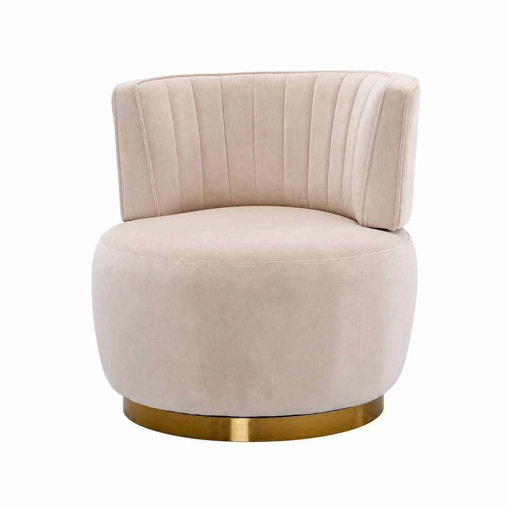 GOODSILO Upholstered Velvet Accent Chair Soft Padded Seating