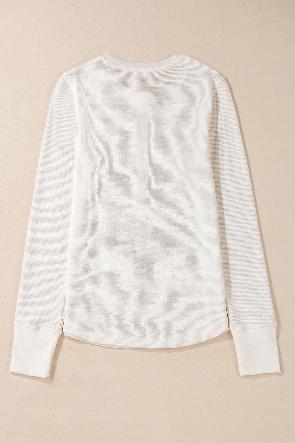 Threaded Pear Women's Teresa Color Waffle Half Long Sleeve Top