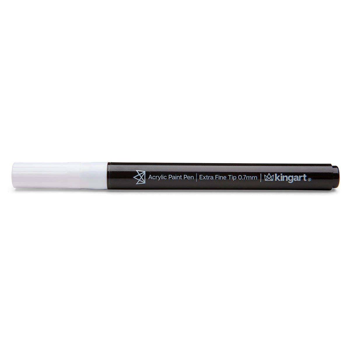 KINGART PRO Acrylic Paint Pens Extra Fine Tip Black & White 6 pc