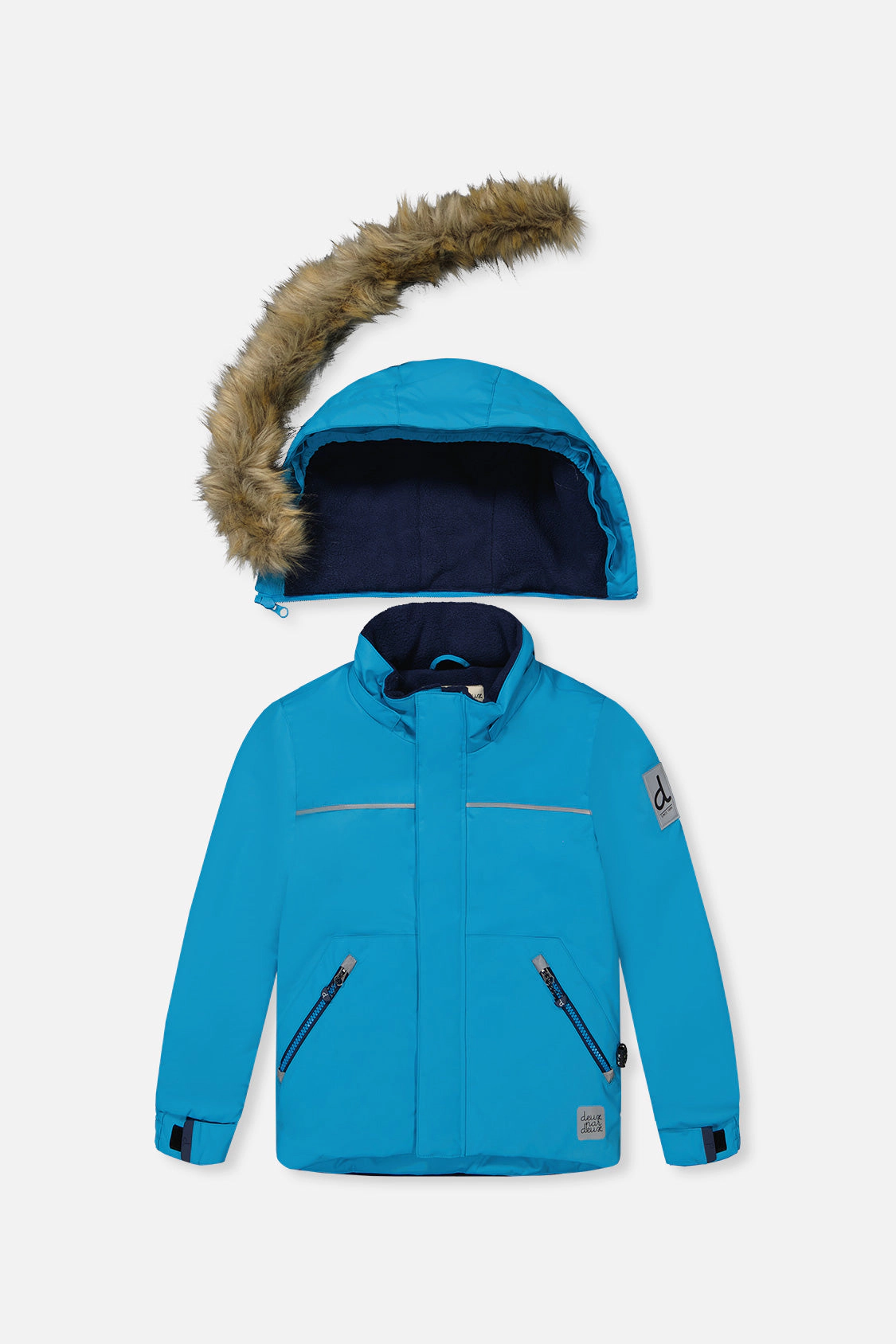 Deux par Boys Two Piece Discover Snowsuit with Hooded Jacket and Snow Pants
