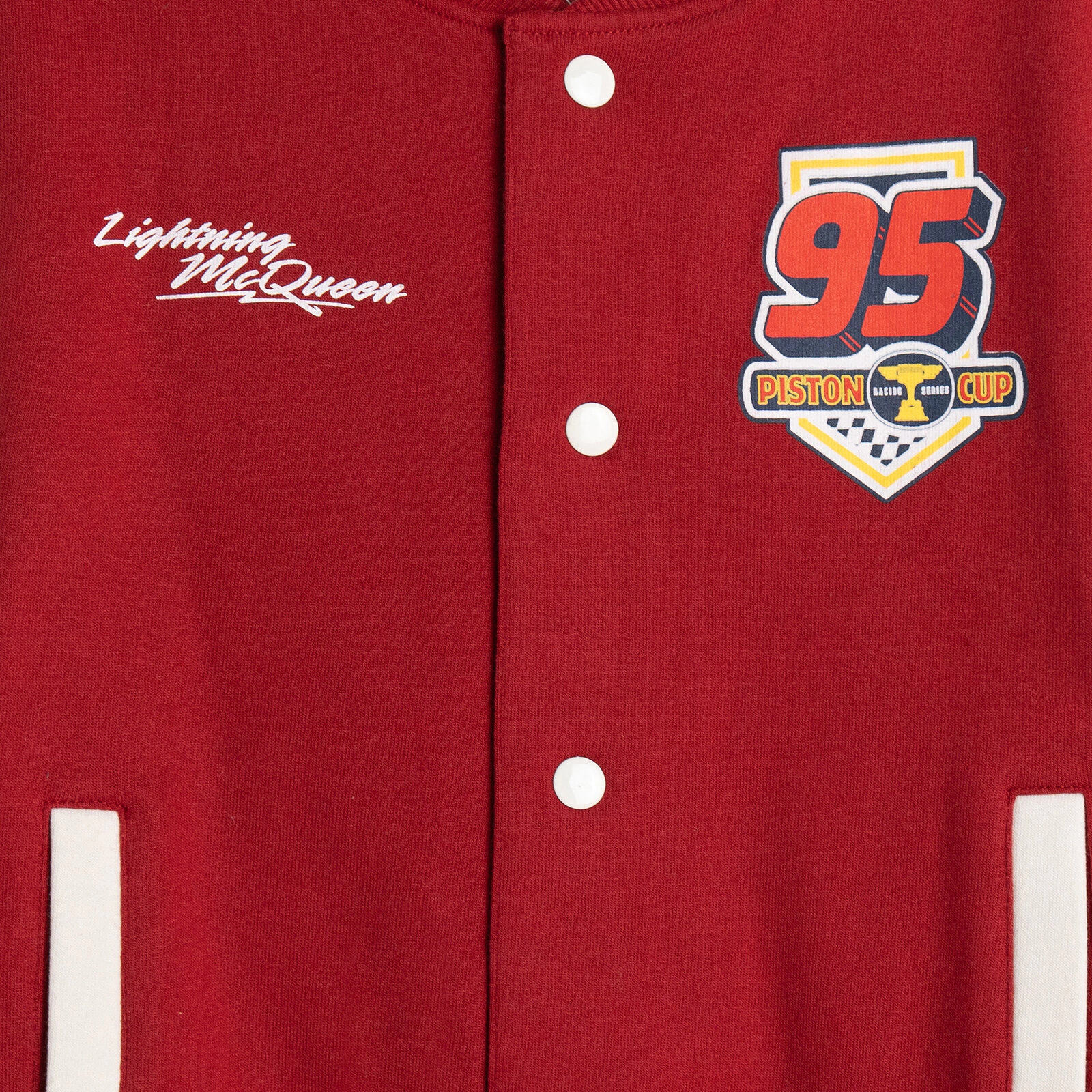Disney Cars Lightning McQueen Boys' Fleece Varsity Jacket and Pants Set