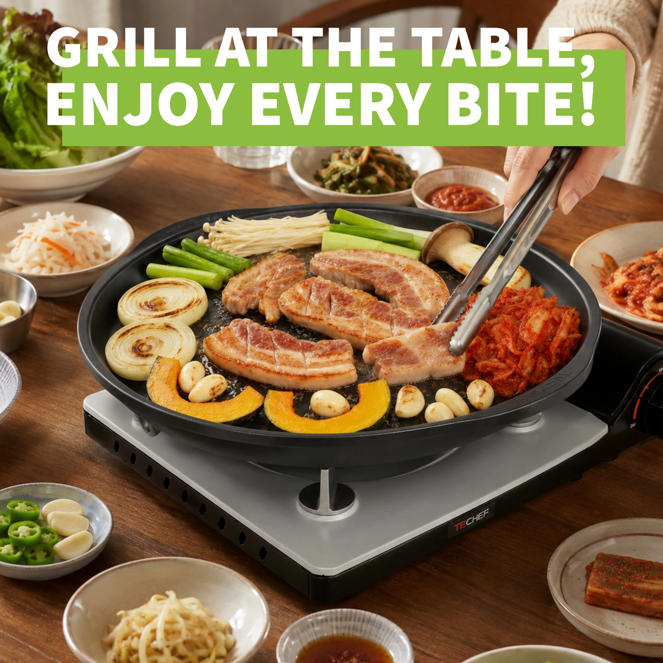 TECHEF Korean BBQ Non-Stick Grill Pan / Purple