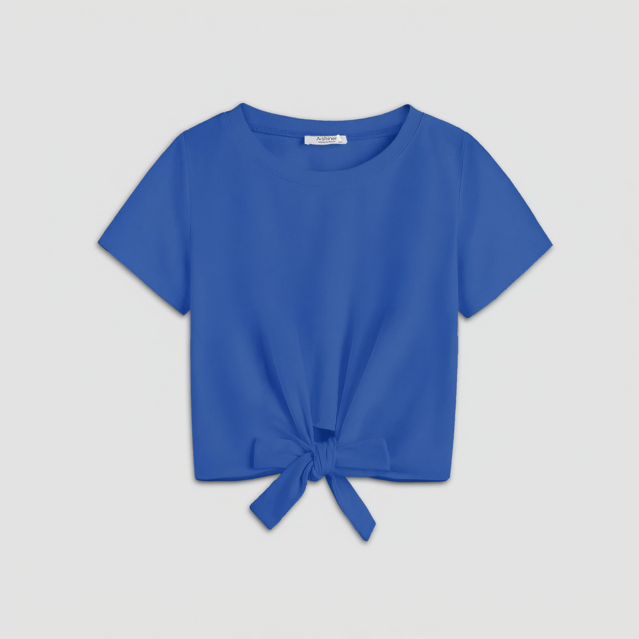 Arshiner Girl's Casual Short Sleeve Crew Neck T-Shirt