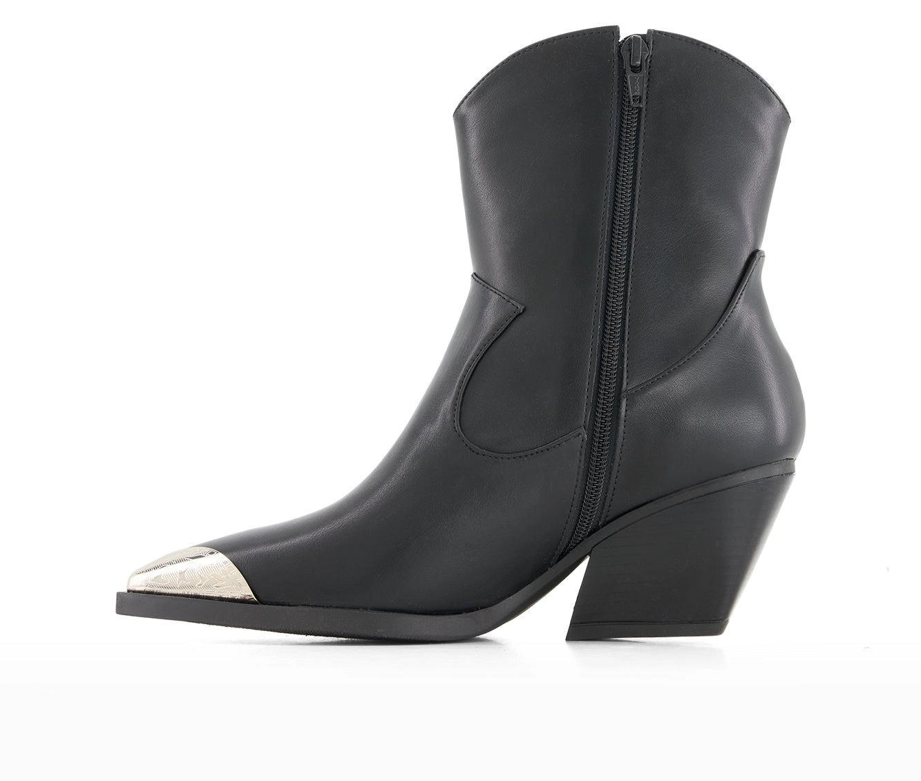 Andrea Womens Pointed Toe Western Booties