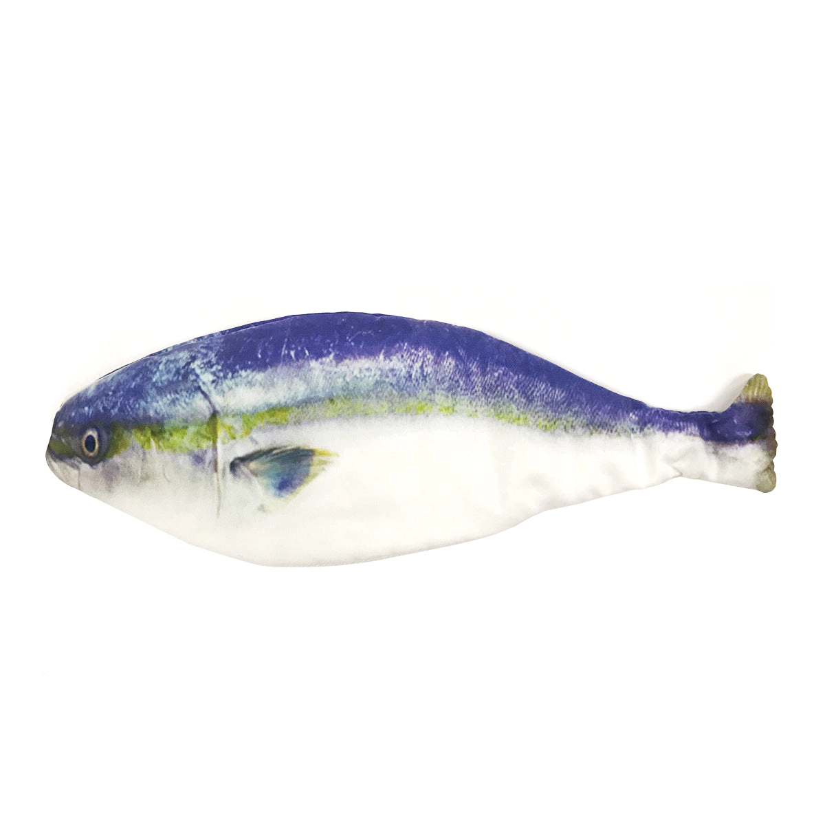 Wrapables Fish-Shaped Zipper Pencil Pouch, Blue Fish