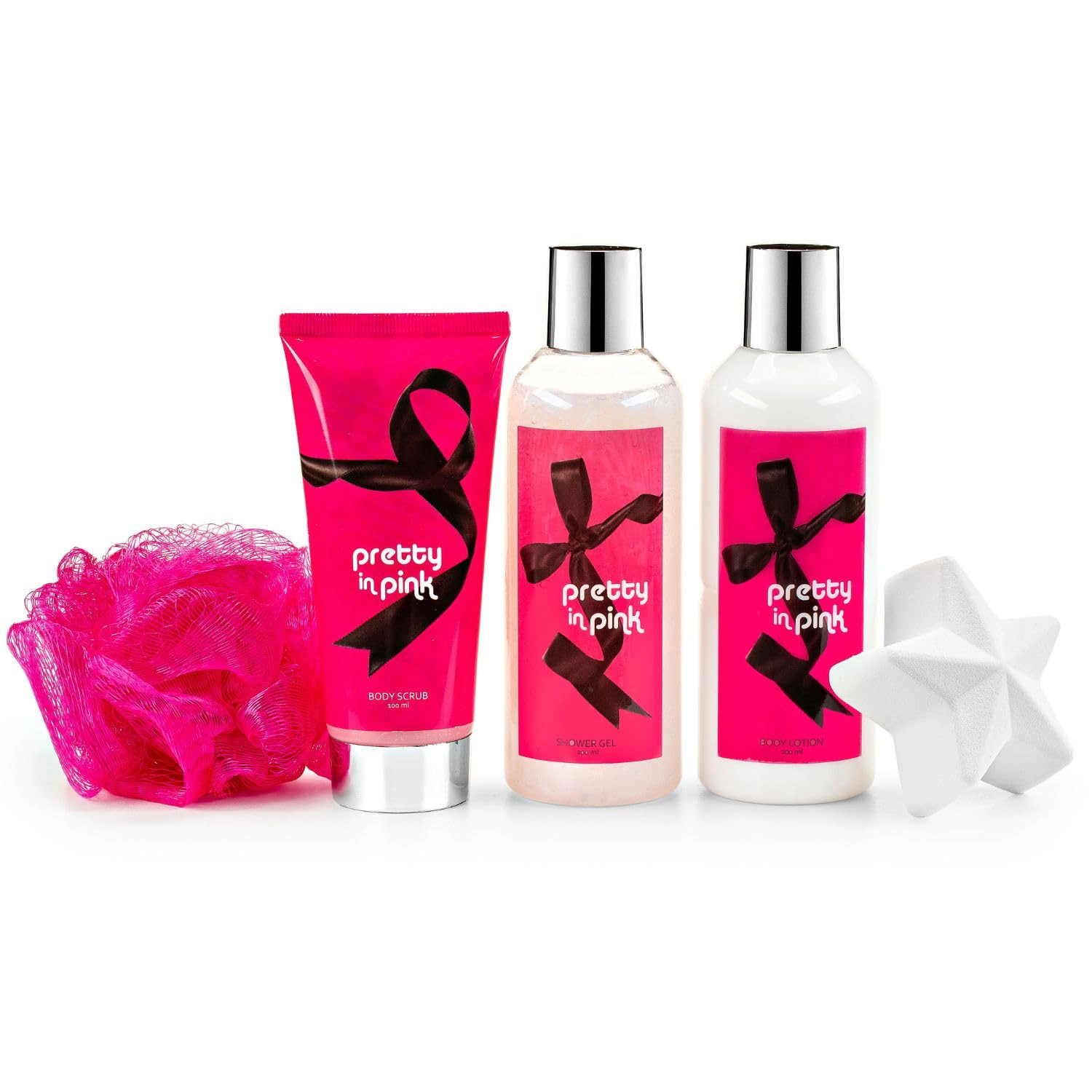 Freida and Joe Women Pretty In Pink Fragrance Bath and Body Collection Gift Box Set
