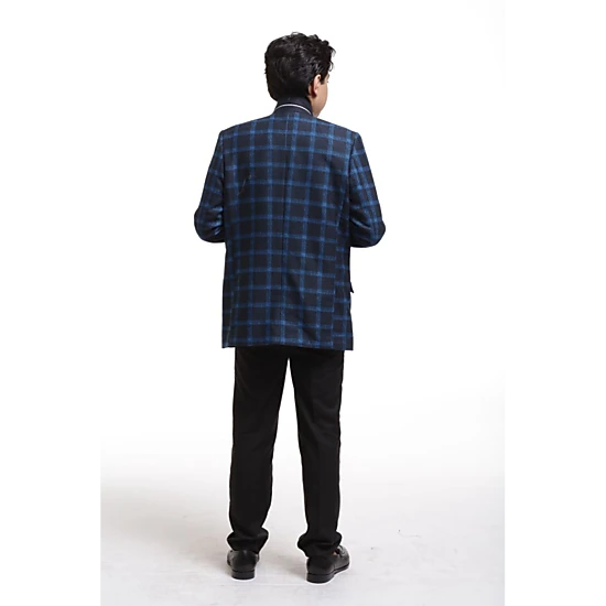 Elie Balleh Boys Slim Fit Wild Plaid Jacket