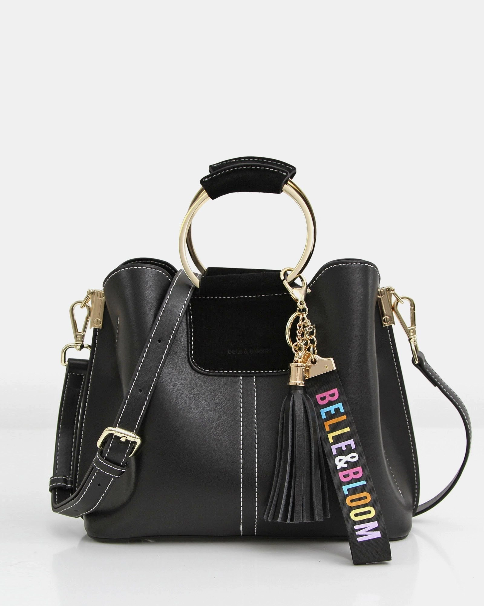 Belle & Bloom Womens Twilight Leather Cross-Body Bag