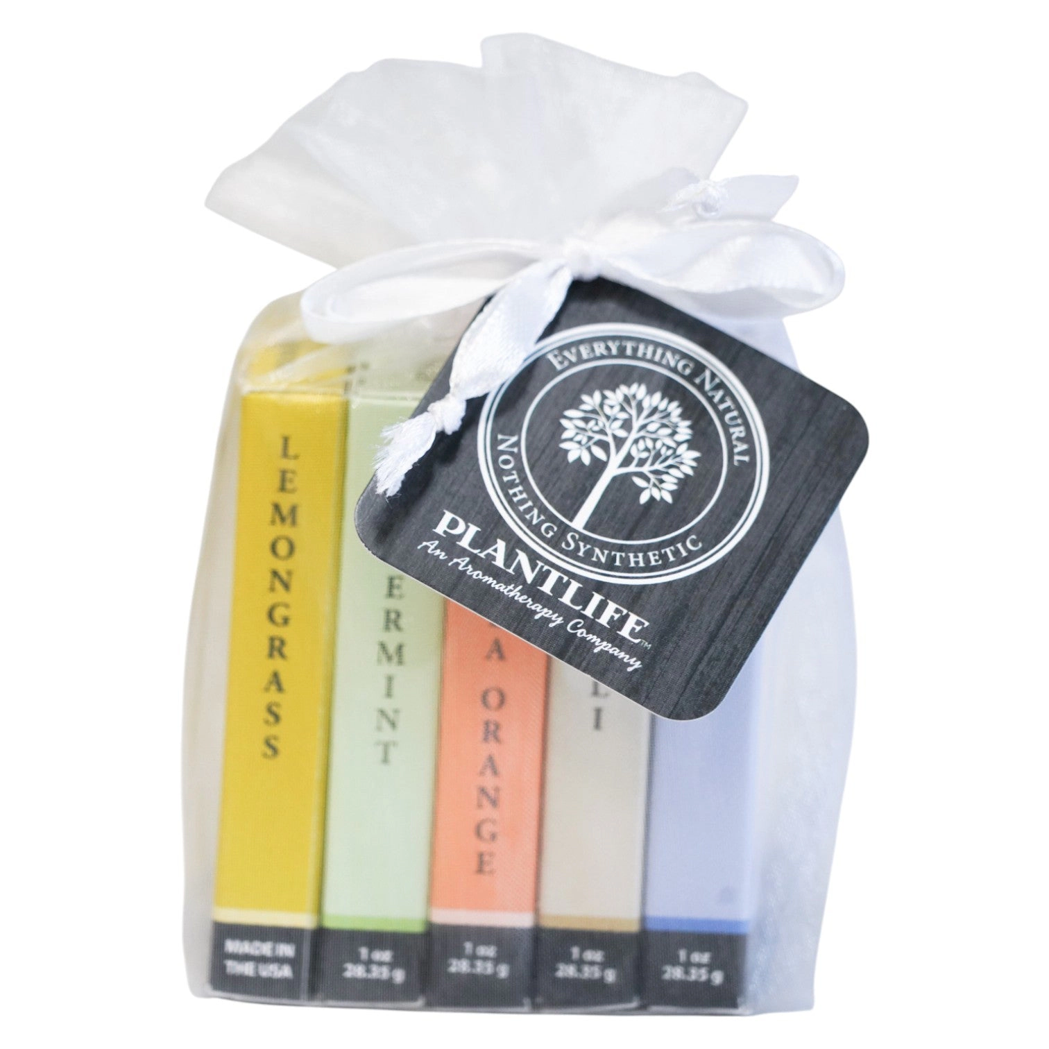 Plantlife Aromatherapy Herbal Soap Sampler 5-Pack Gift Set