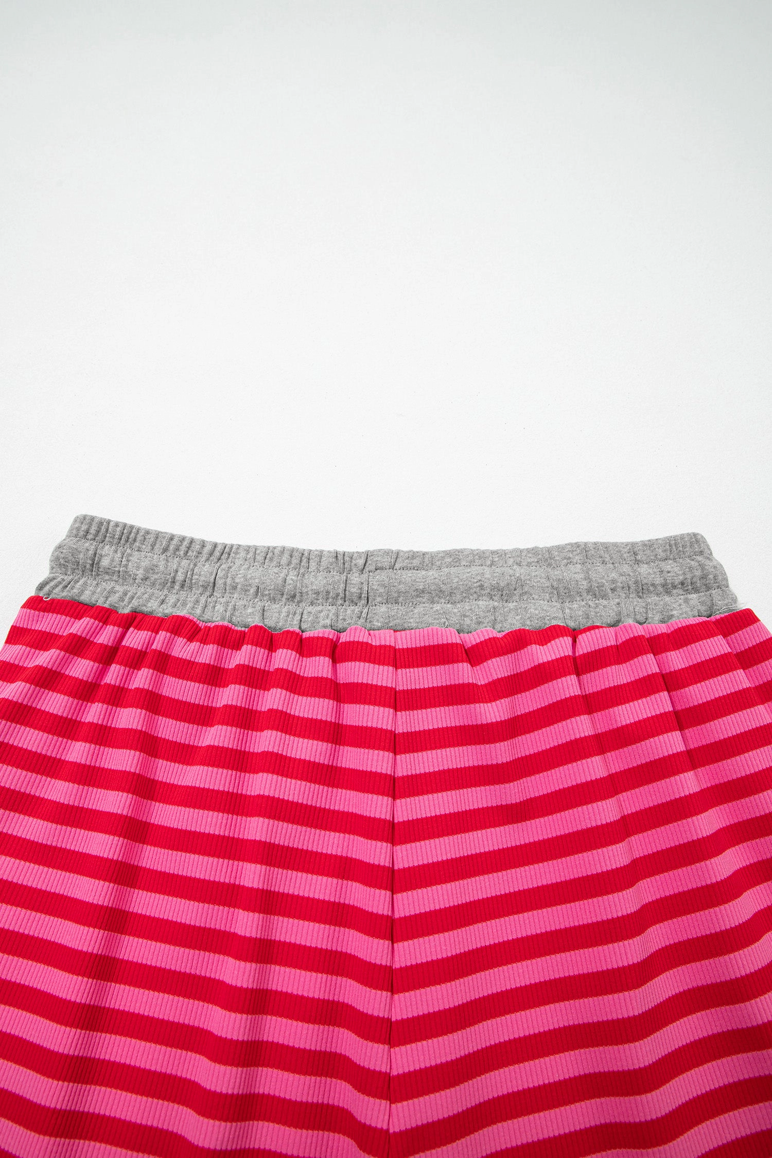 Threaded Pear Women's Ocean Waist Casual Ribbed Shorts