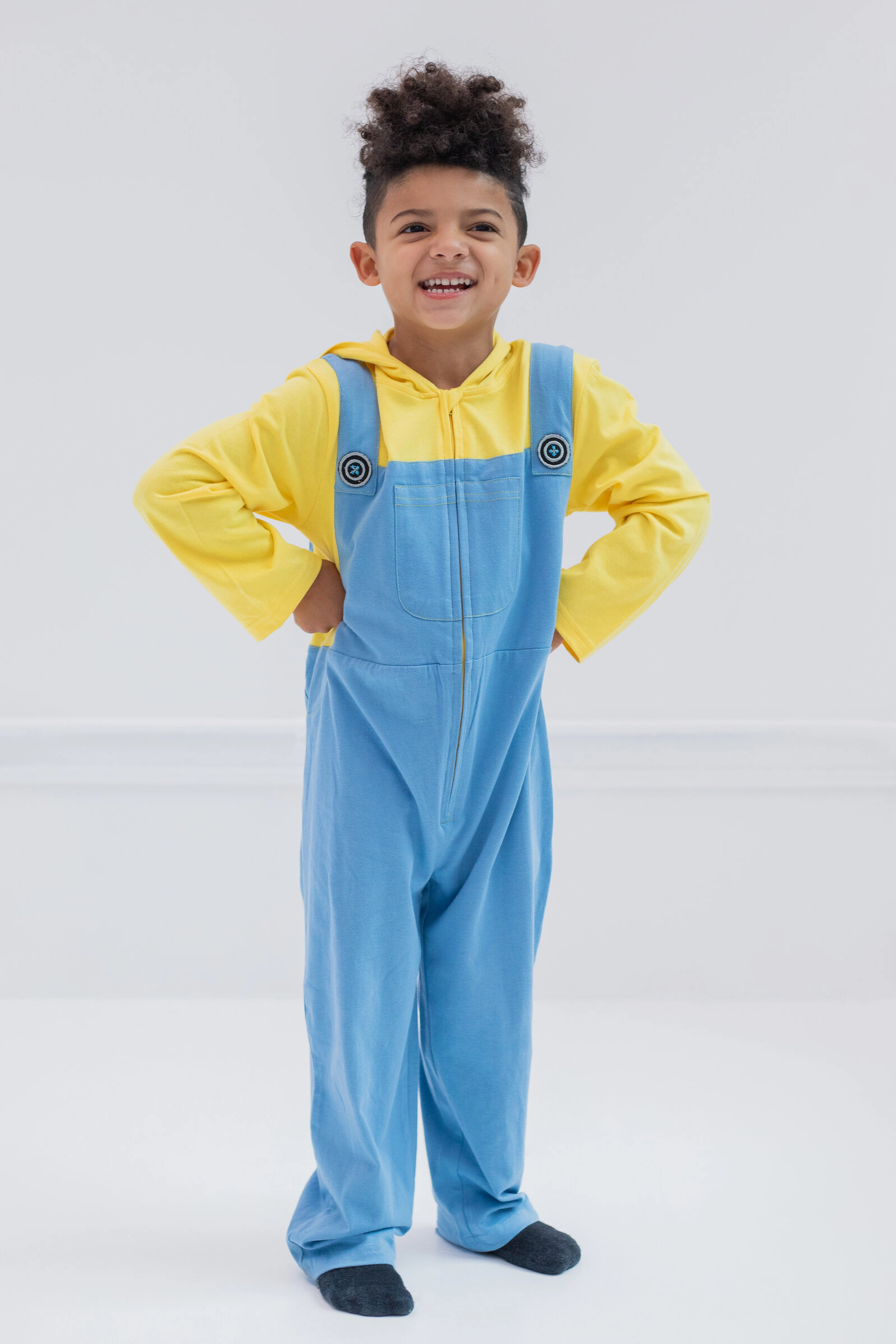 Despicable Me Minions Cosplay Hooded One Piece