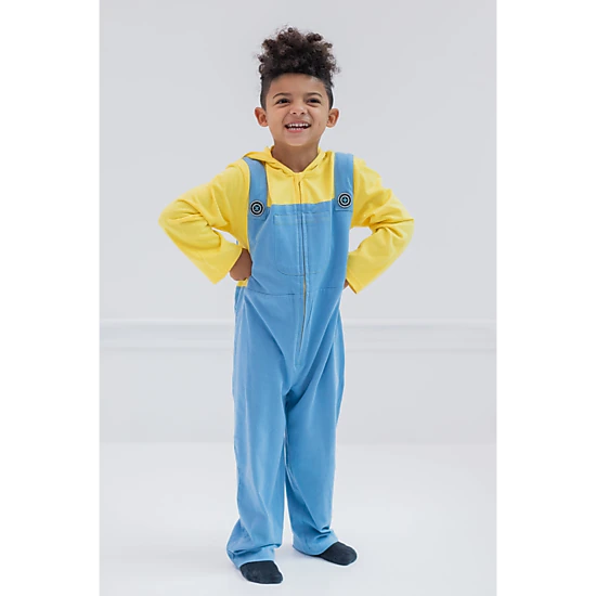 Despicable Me Minions Cosplay Hooded One Piece