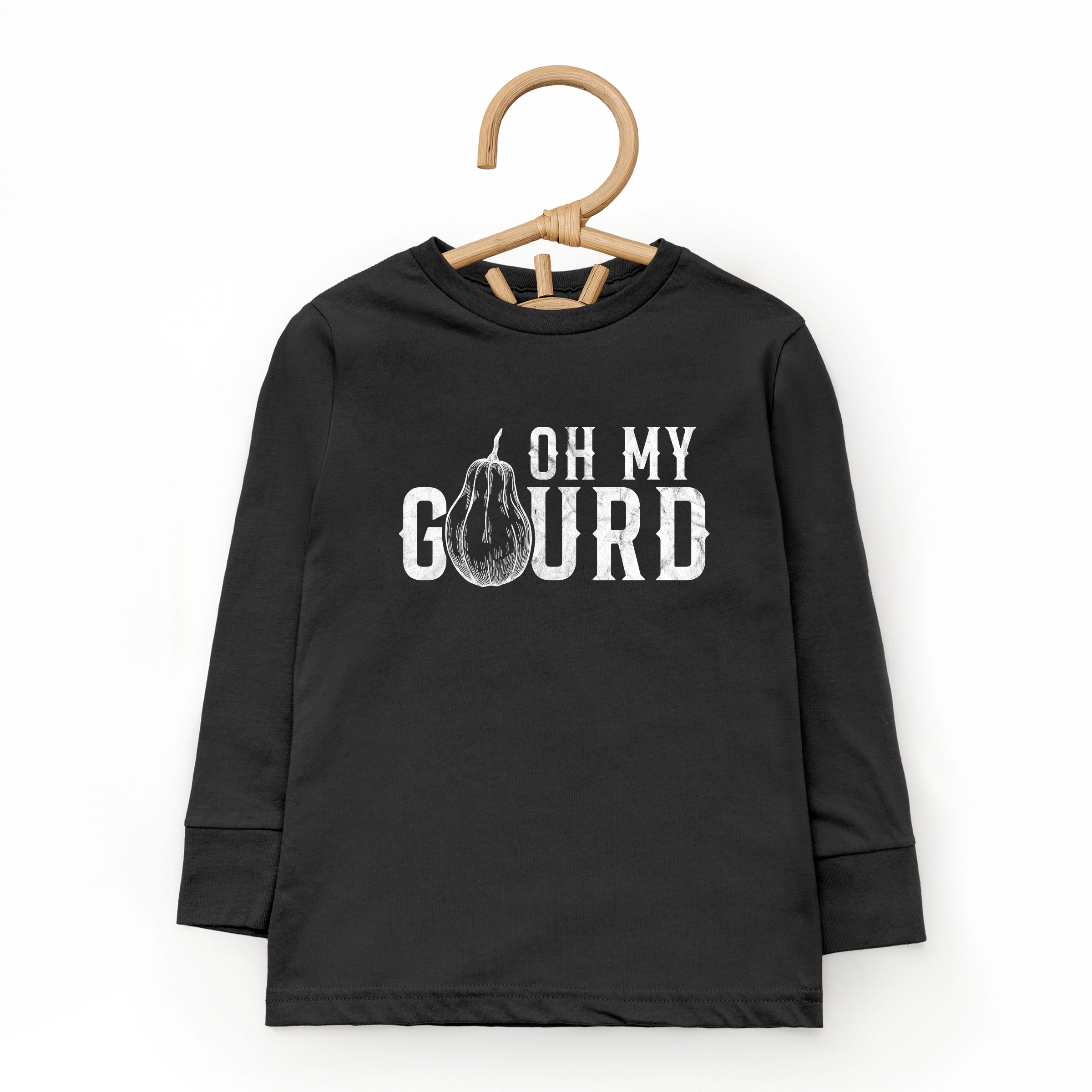 The Juniper Shop - Toddler Long Sleeve Graphic Tee Oh My Gourd Distressed