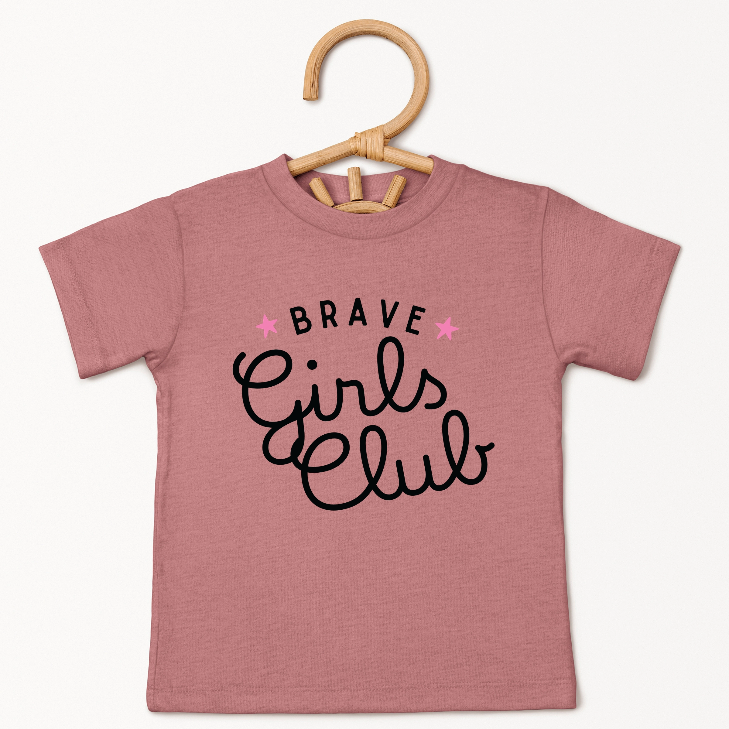 The Juniper Shop - Brave Girls Club Cursive Toddler Short Sleeve Graphic T-Shirt
