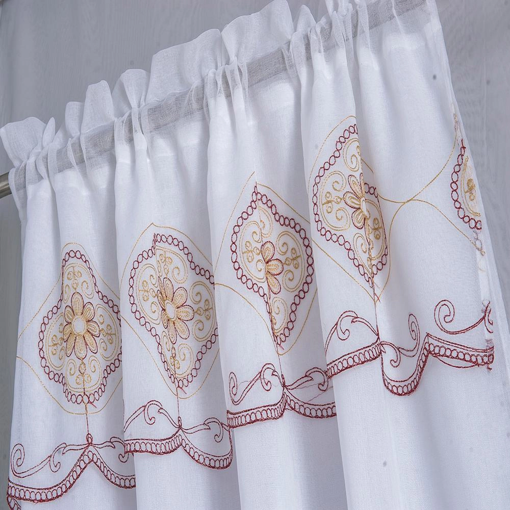 Olivia Gray Arcadia Embroidered Panel - 54x90" Burgundy