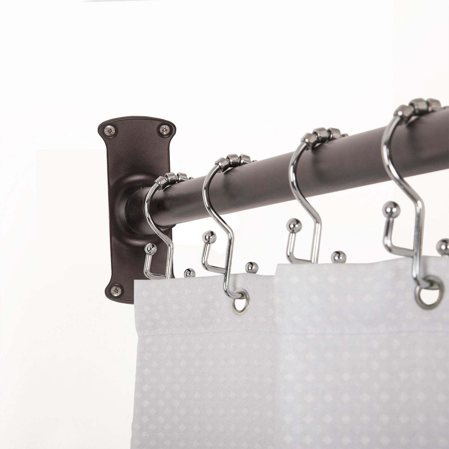 Utopia Alley 28-68" L-Shaped Corner Shower Rod, Non-Adjustable Rust-Proof Large Space Shower Rod, Need Drilling