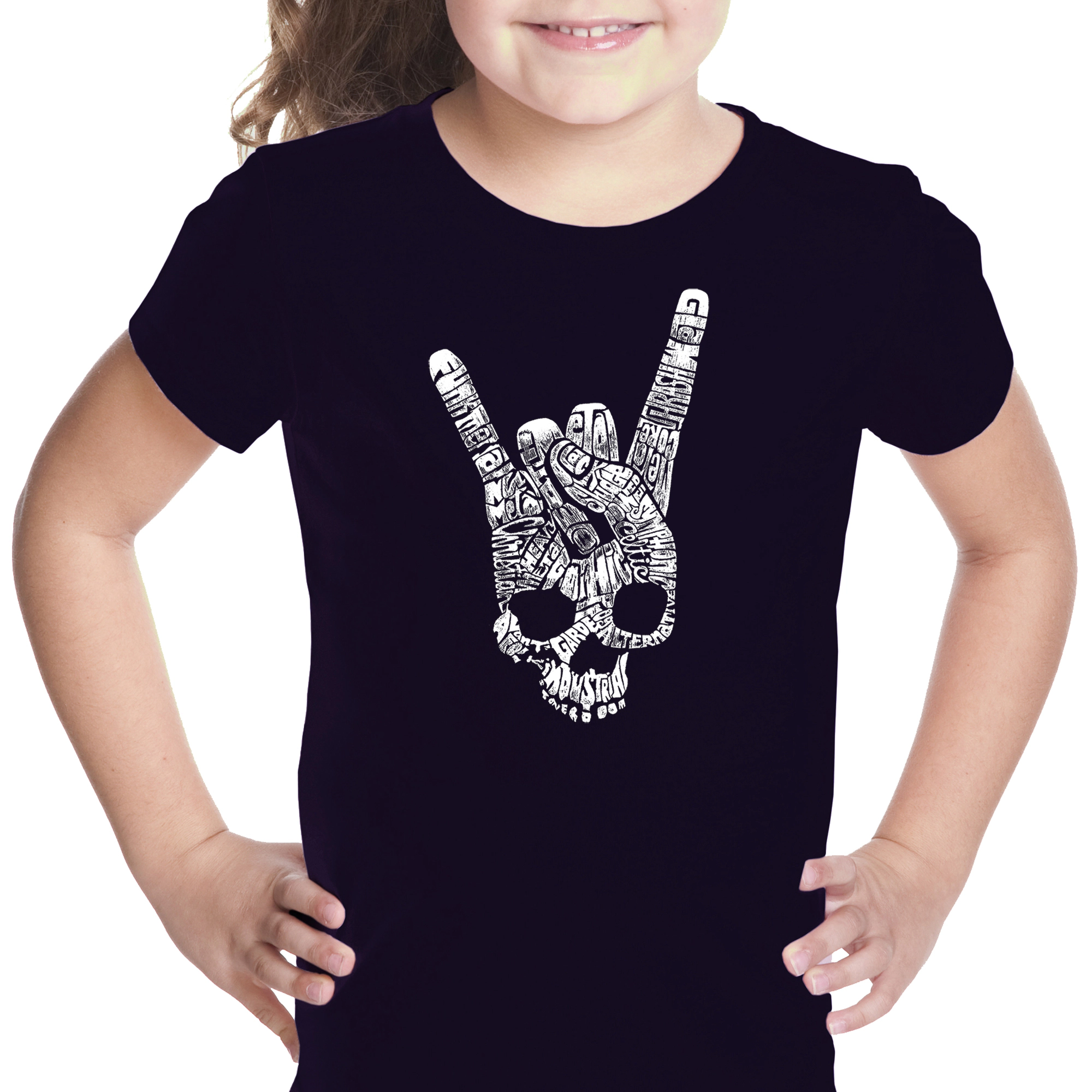 LA Pop Art Girls Word T-Shirt - Heavy Metal Genres