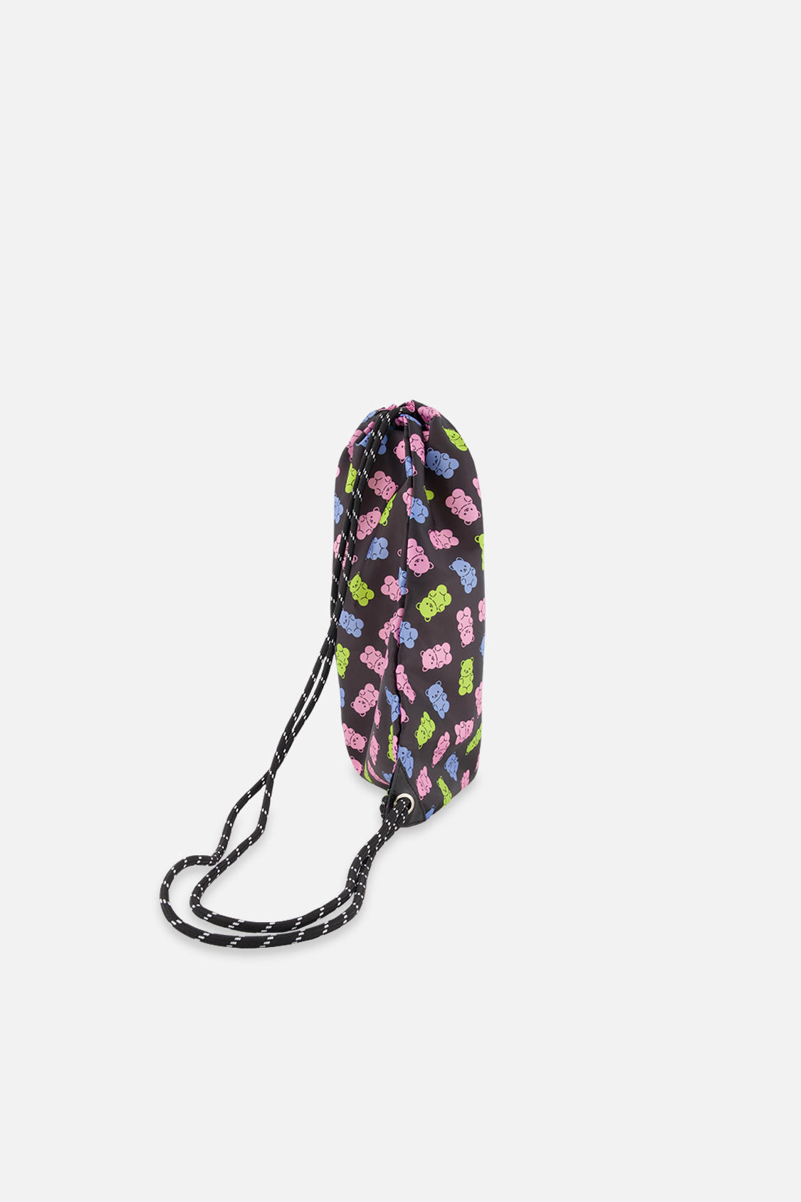 Deux par Deux Girls Lightweight Gummy Bear Print Drawstring Bag