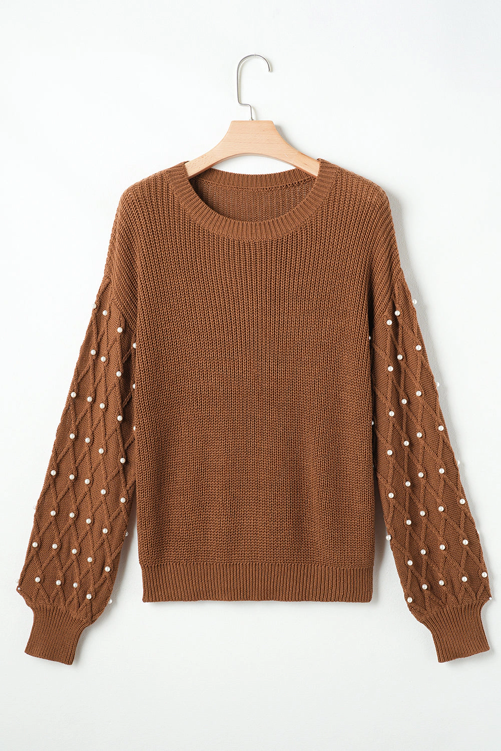 Threaded Pear Women's Evelyn Beaded Drop Shoulder Sweater