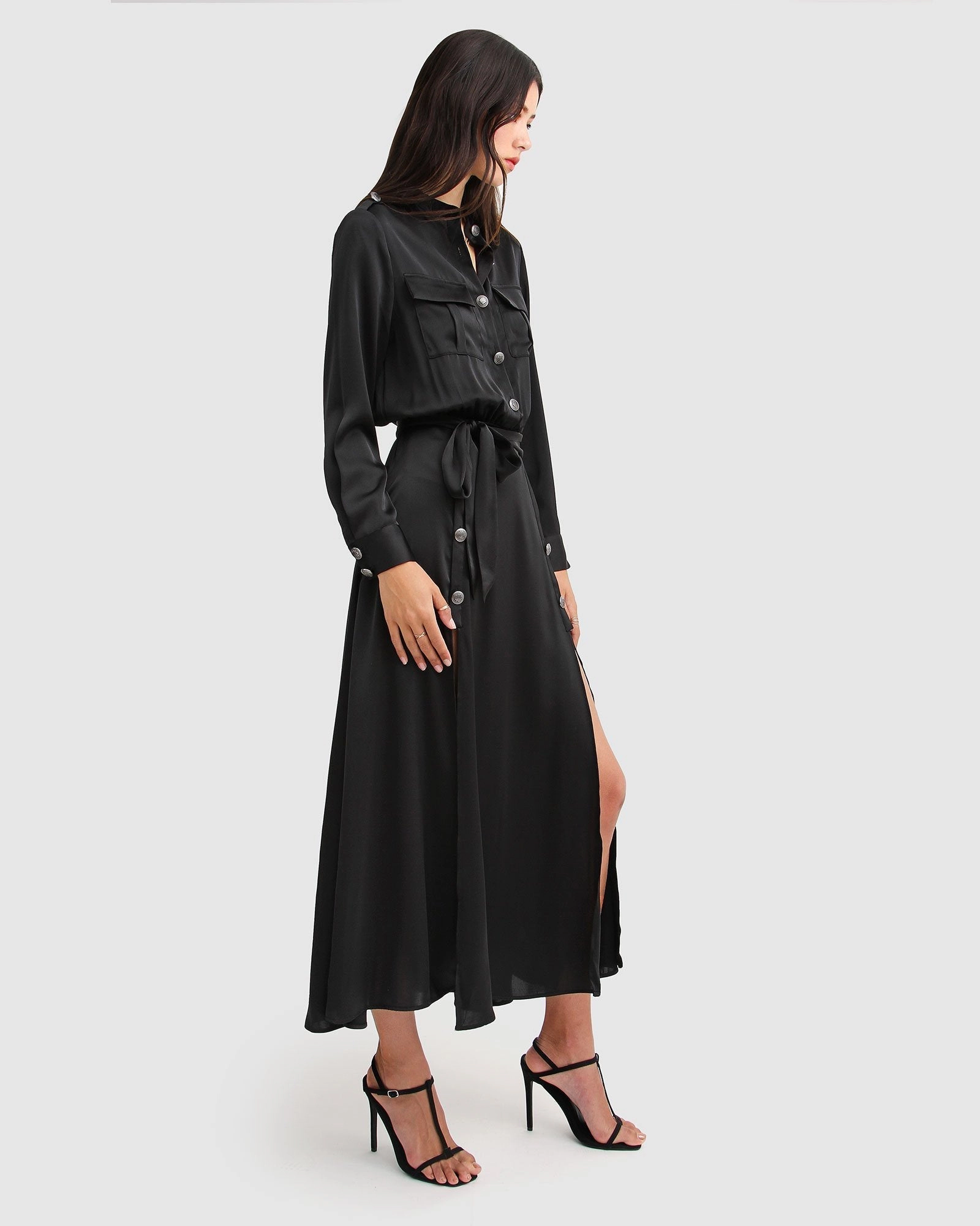 Belle & Bloom Womens Lover To Maxi Shirt Dress