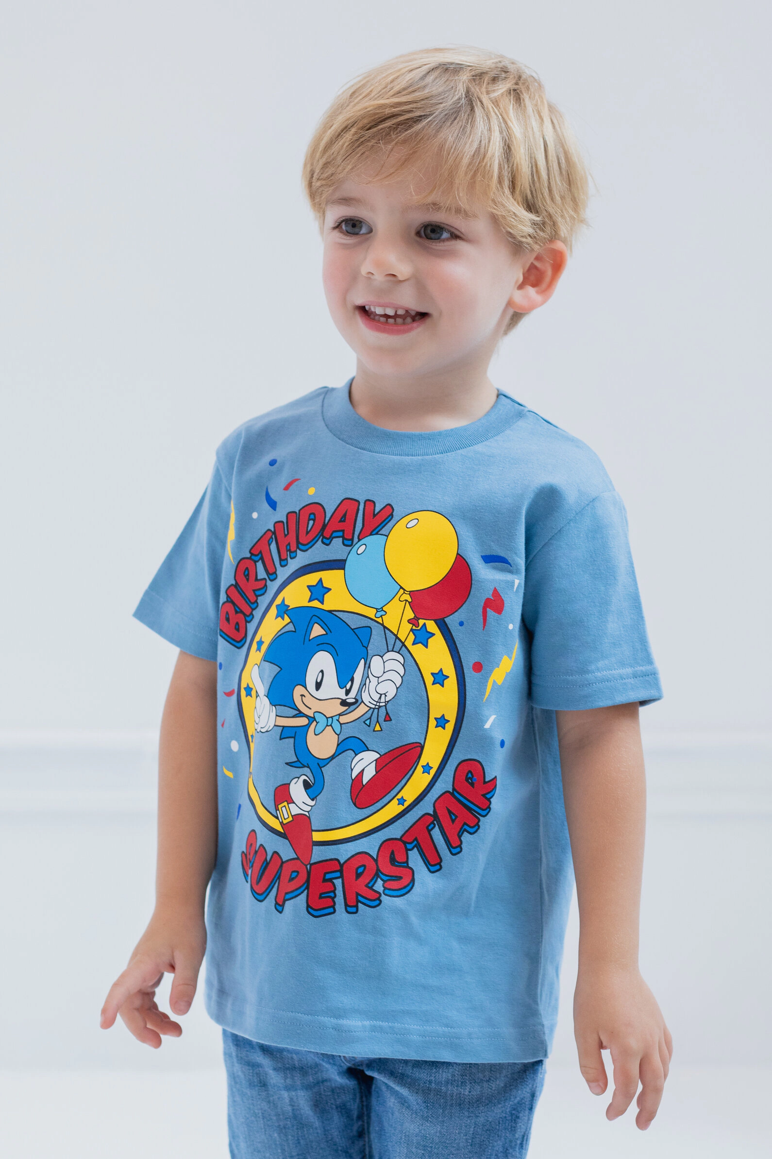 SEGA Sonic the Hedgehog Boys' Short Sleeve T-Shirt