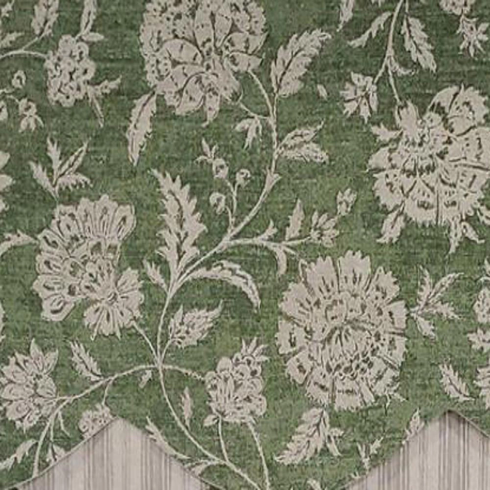 RLF Home Luxurious Modern Design Classic Basanti Petticoat Style Window Valance 50" x 15" Pine