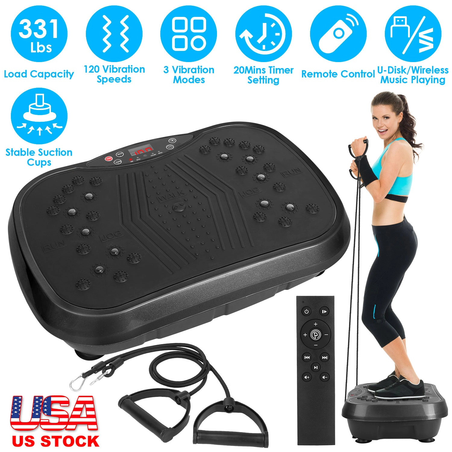 GBruno 120-Speed Vibration Exercise Platform Machine