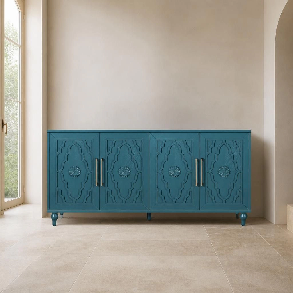 GOODSILO 63" MDF Freestanding Home Storage Cabinet