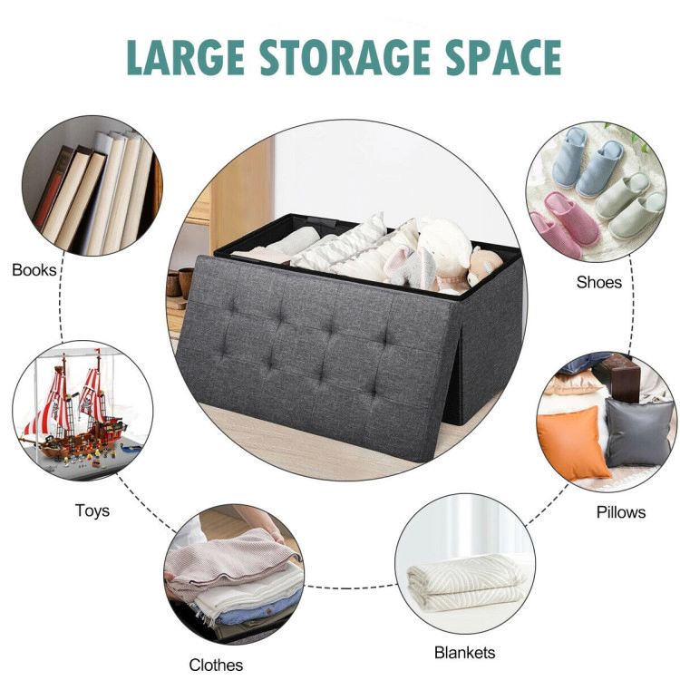 Hivvago 31.5 Inch Fabric Foldable Storage with Removable Bin