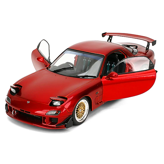 Jada Mazda Rx7 Type Rs (Fd3S) Rhd (Right Hand Drive) Orange Metallic "Pink Slips" Series 1/18 Diecast Model Car