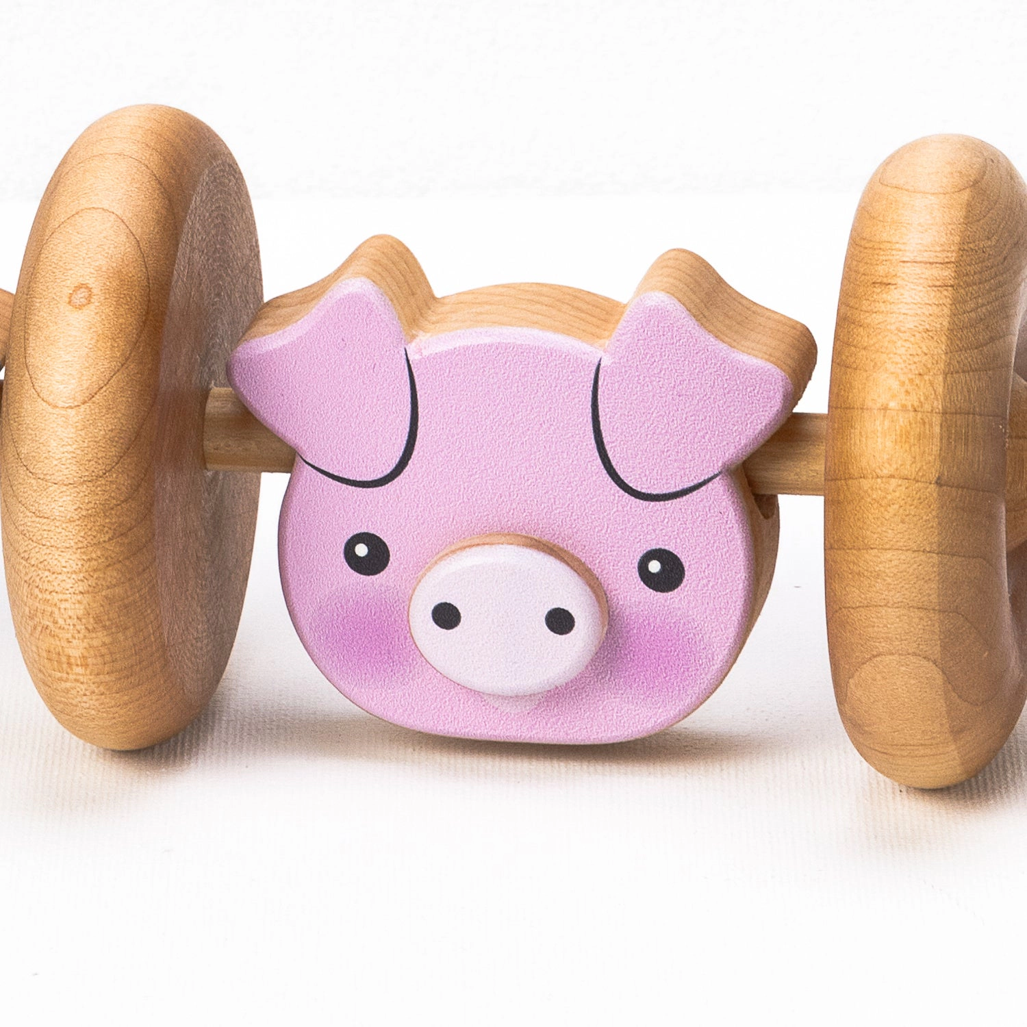 Merry Roll Along Wooden Push Toy, Made in USA