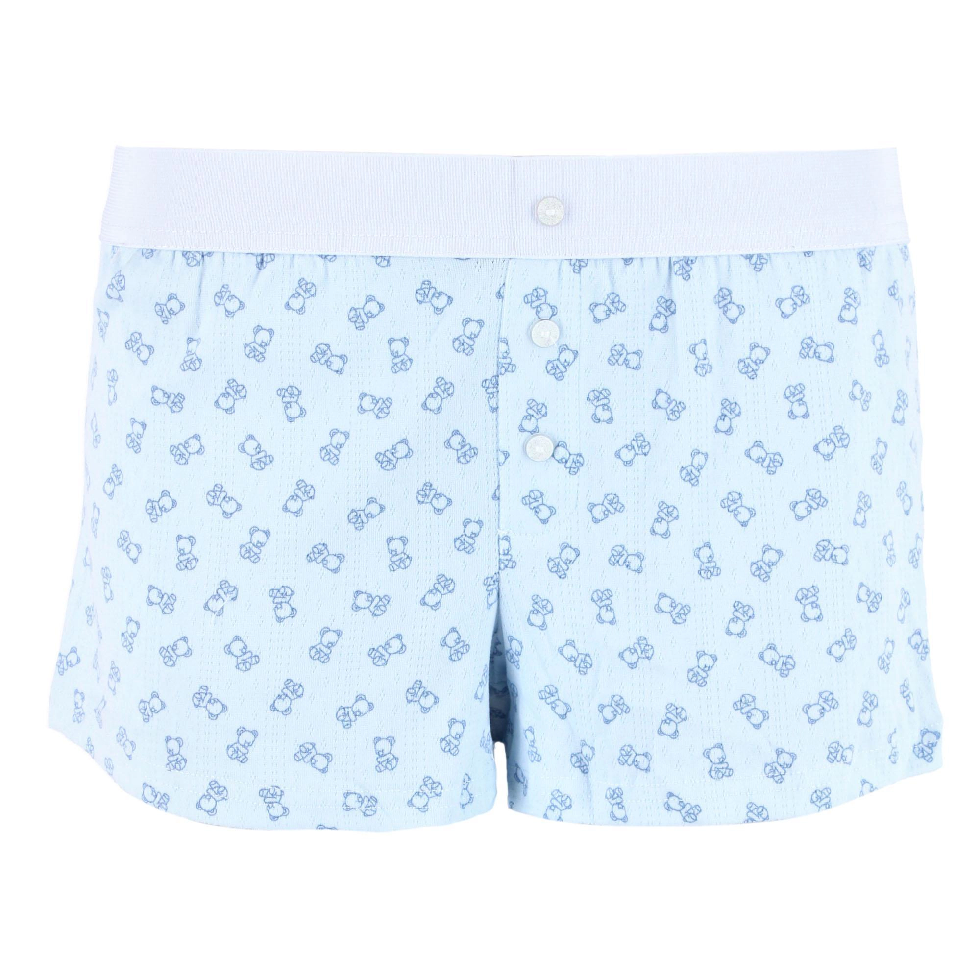 CTM Women's Teddy Bear Pointelle Pajama Short 2 Pack by StrawberryKiss