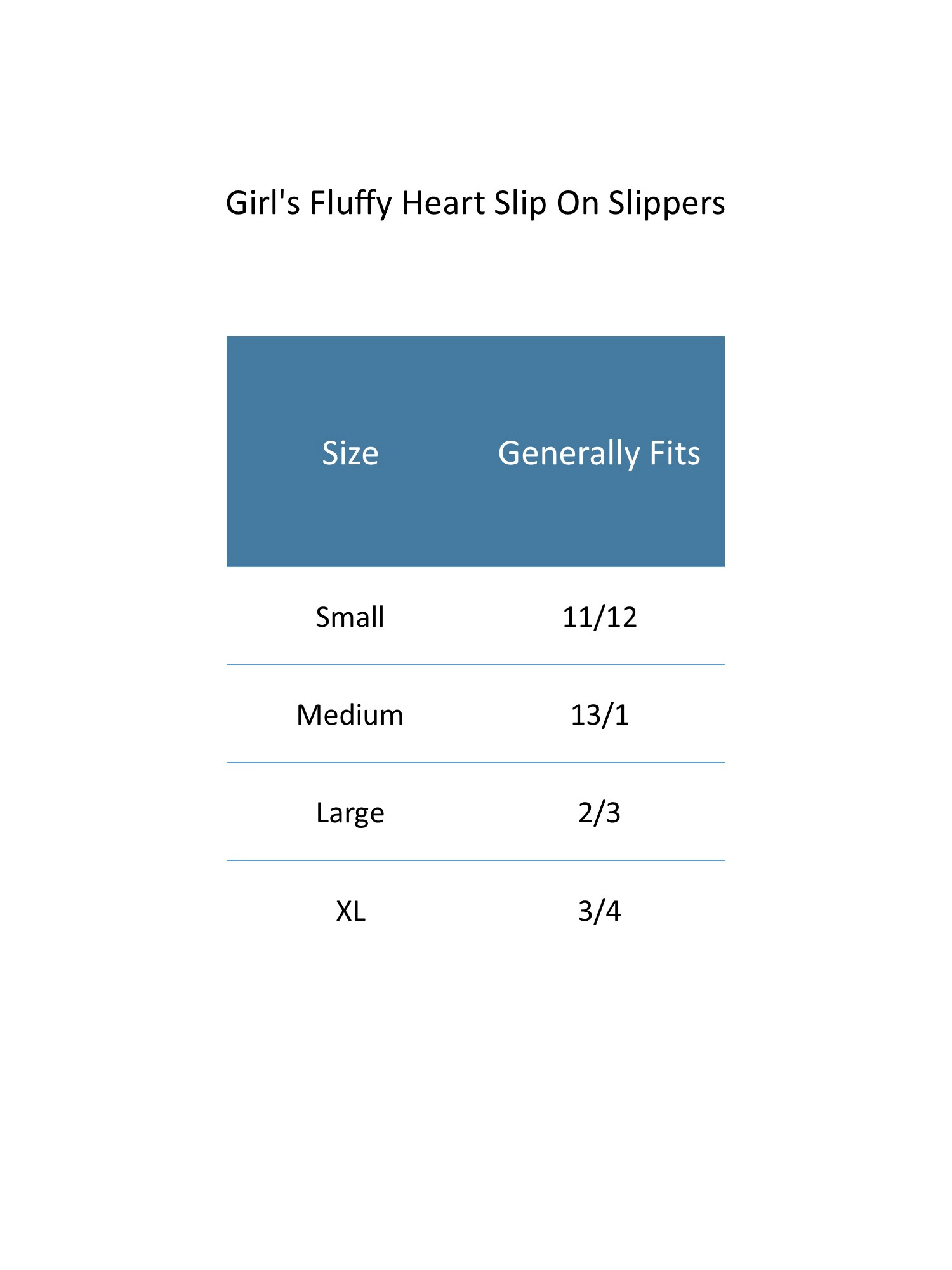 CTM Girl's Fluffy Heart Assorted Slippers