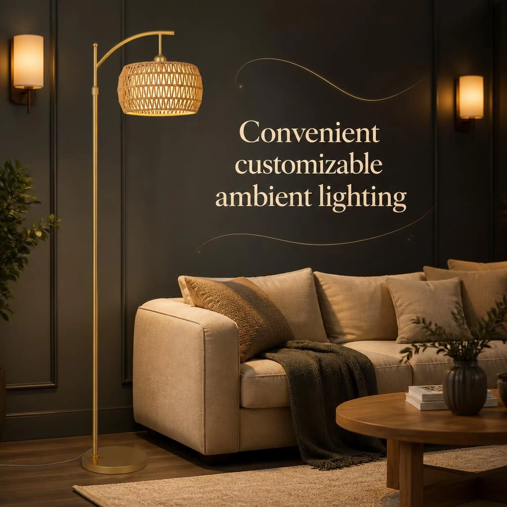 ELEMENT ACE Modern Rectangular Crystal Flush Mount Ceiling Light