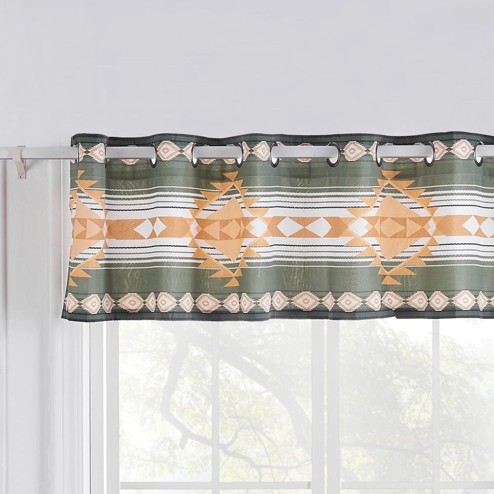 Greenland Home Fashions Zuma Window Valance - 84x16", Cactus