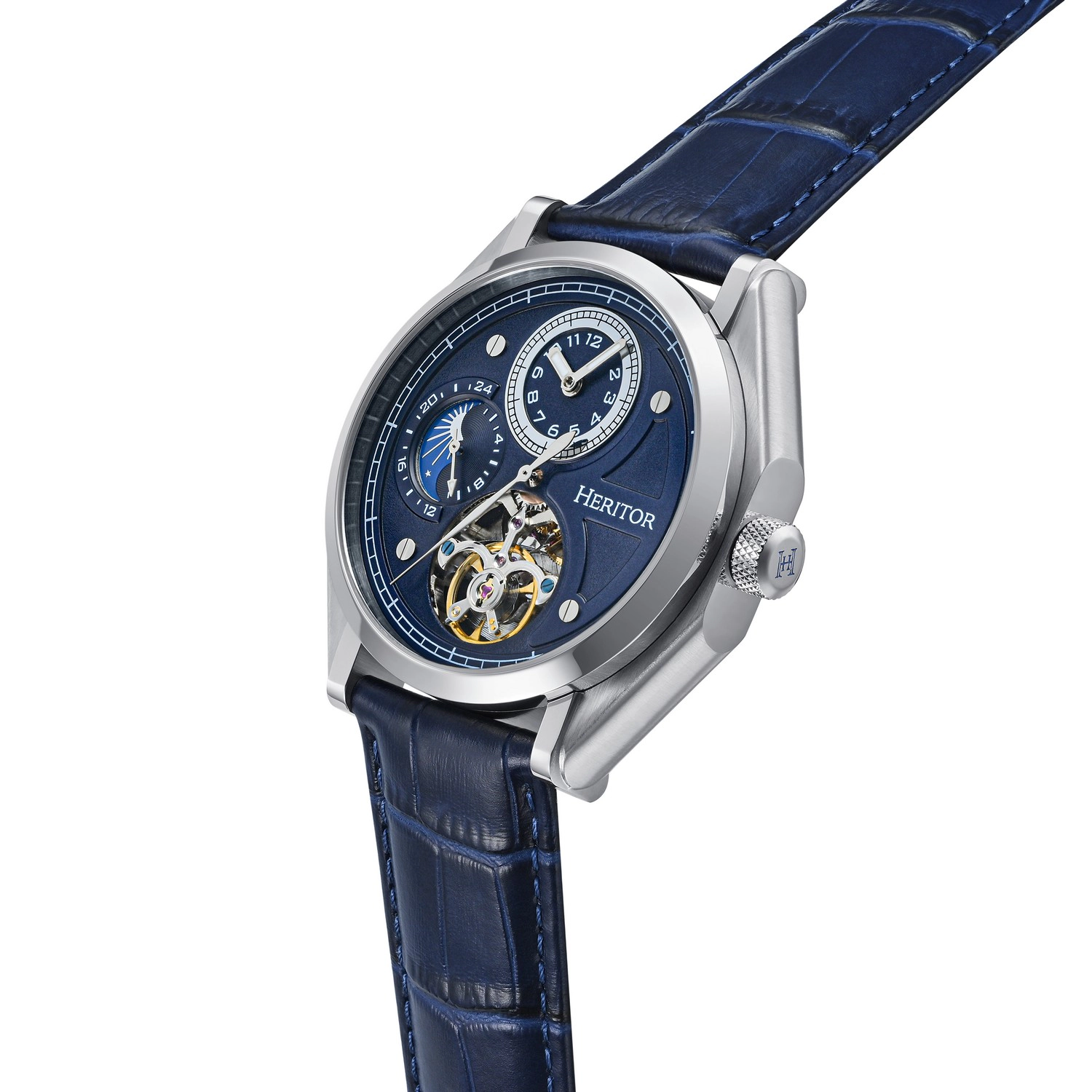 Heritor Automatic Antoni Leather-Band Watch