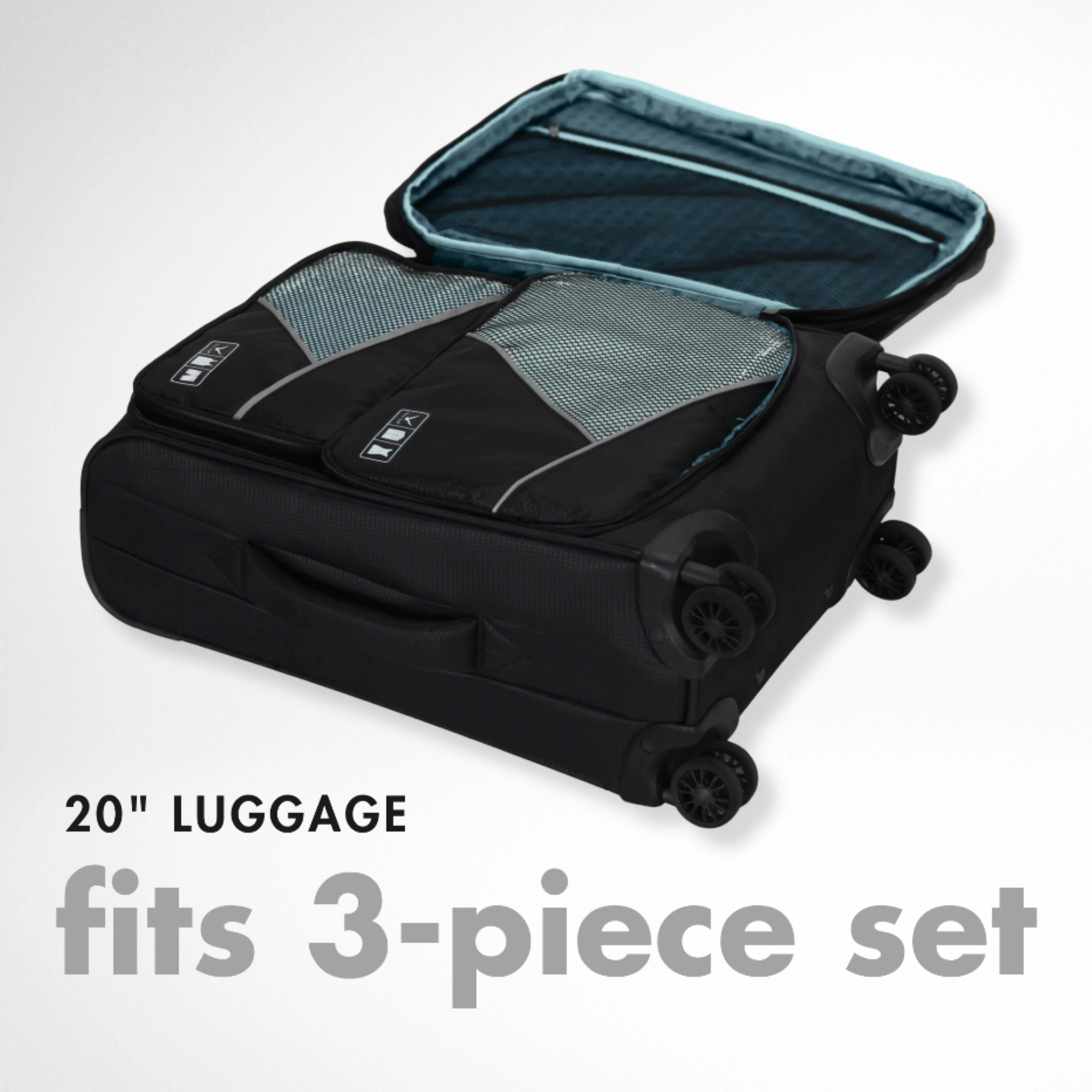 Hynes Eagle Unisex Basic Travel Packing Cube Set (3 pcs)