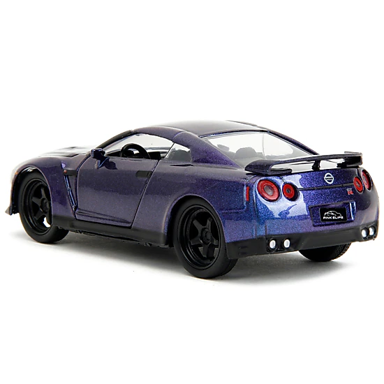 Jada Collectible 2009 Nissan Gt-R (R35) Purple Metallic "Pink Slips" Series 1/32 Diecast Model Car