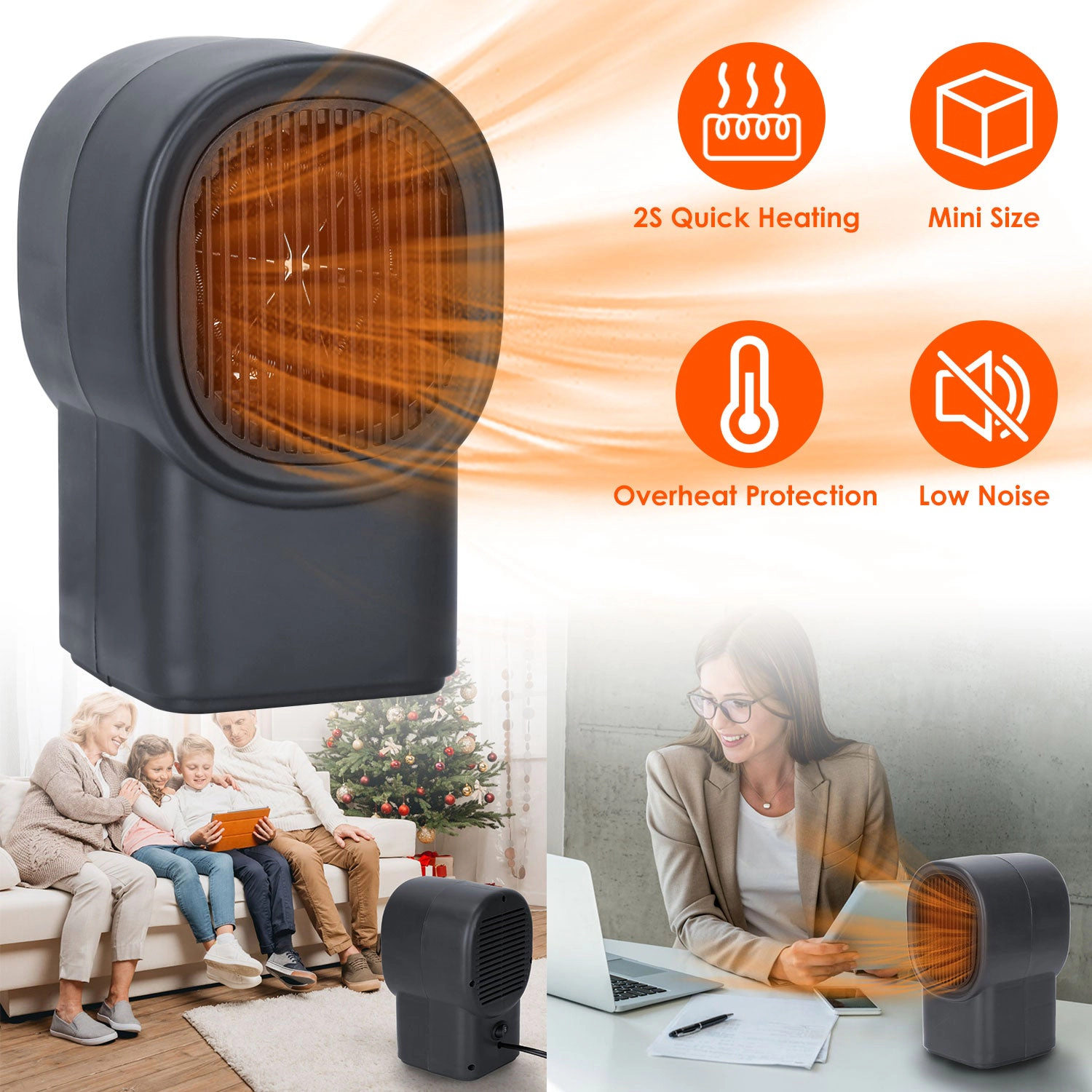 GBruno 400W Portable Electric Space Heater