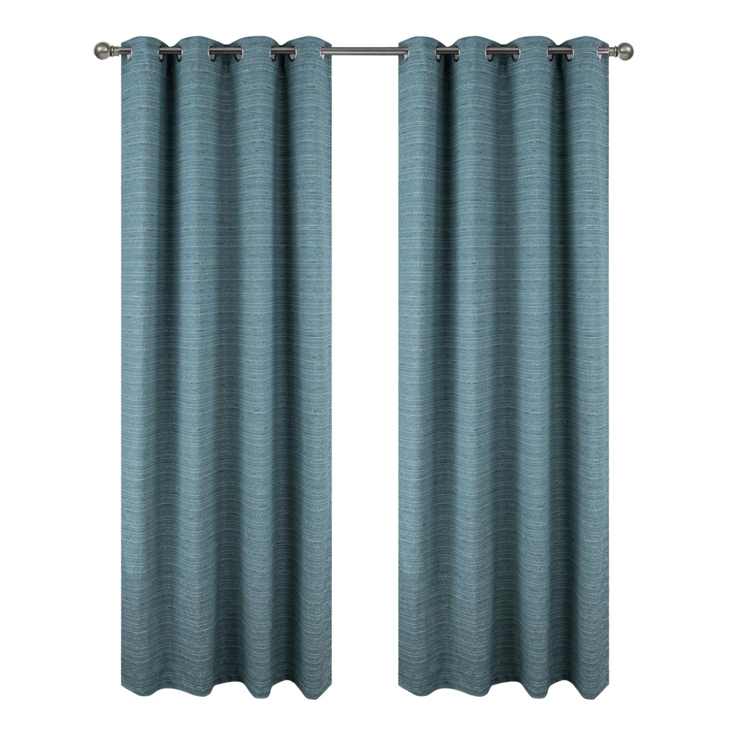 RT Designer Collection Kensington Jacquard Foam Backed Luxurious Decorative Grommet Curtain Panel 54" x 84" Wedge