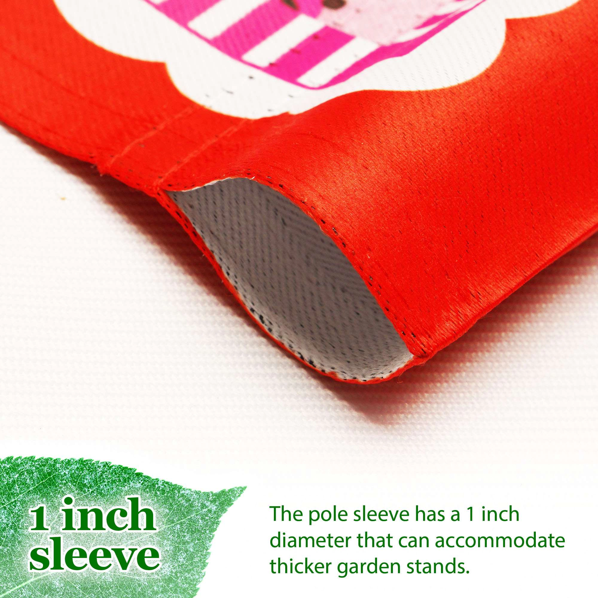 G128 Happy Valentine's Day Heart Cookie Double-Sided 12x18 Inch Garden Flag