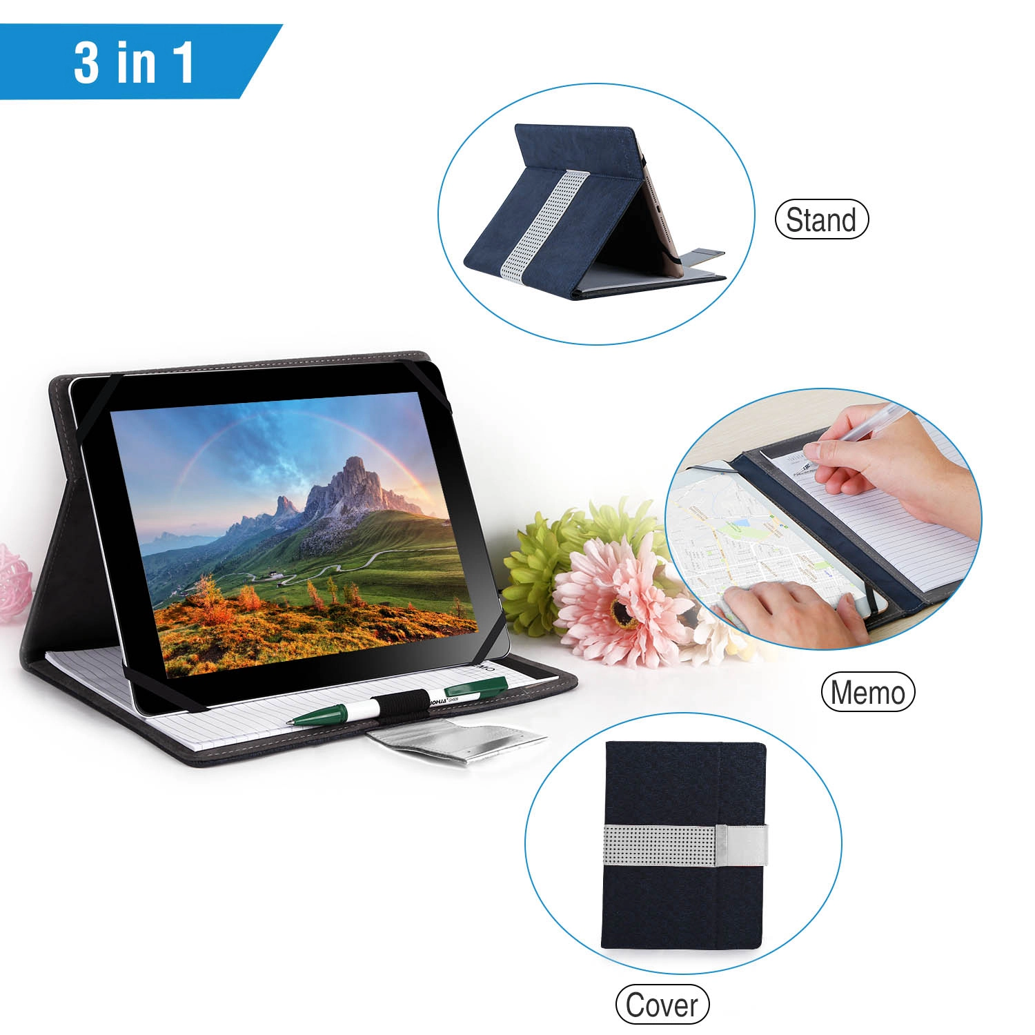 GBruno PU Leather Portfolio Case For 9.97 In Tablets